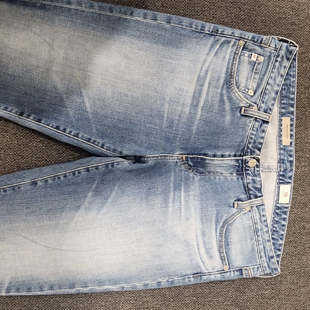 AG Adriano Goldschmied Faded Blue Cropped Jeans - Picture 8 of 12